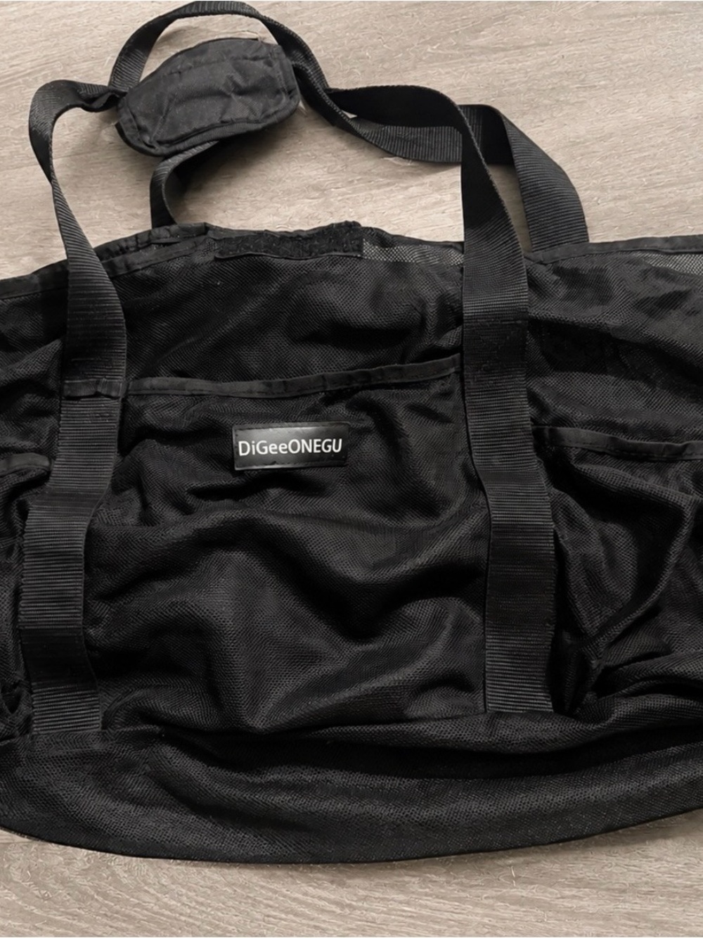 Black Beach Tote Bag
